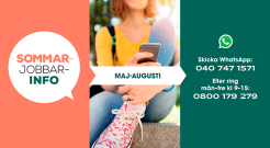 ”Ungas rättigheter i arbetslivet måste respekteras på samma sätt som alla andras” – Avgiftsfria Sommarjobbarinfo hjälper sommarjobbare igen i år