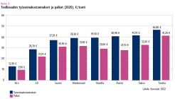 Vertailu nostaa esiin palkkaerot ja niiden syyt