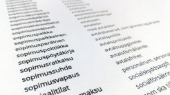 Fackterms arbetsmarknadsordlista har kompletterats – Vet du vad ”työn tuunaaminen” eller ”muutosneuvottelu” heter på svenska?