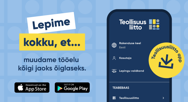 Teollisuusliitto auhinnatud mobiilirakendus laieneb – uued lepingualad ja uus nimi