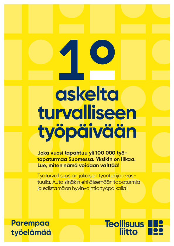 10 askelta turvalliseen työpäivään