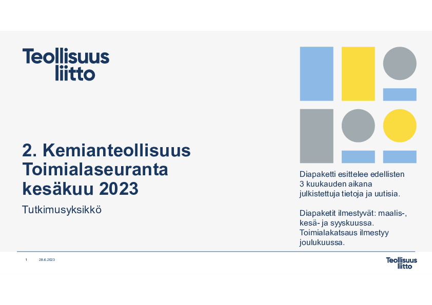 2. Kemianteollisuus 06 2023