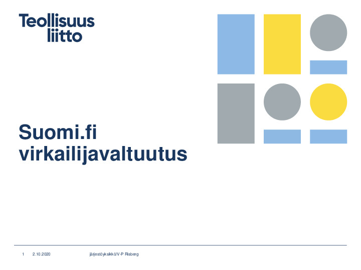 Suomi.fi virkailijavaltuutuksen hakeminen