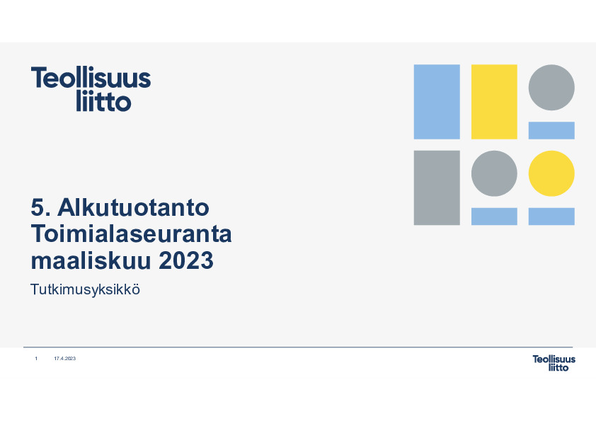 5. Alkutuotanto 03 2023