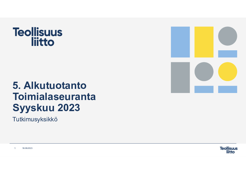 5. Alkutuotanto 09 2023