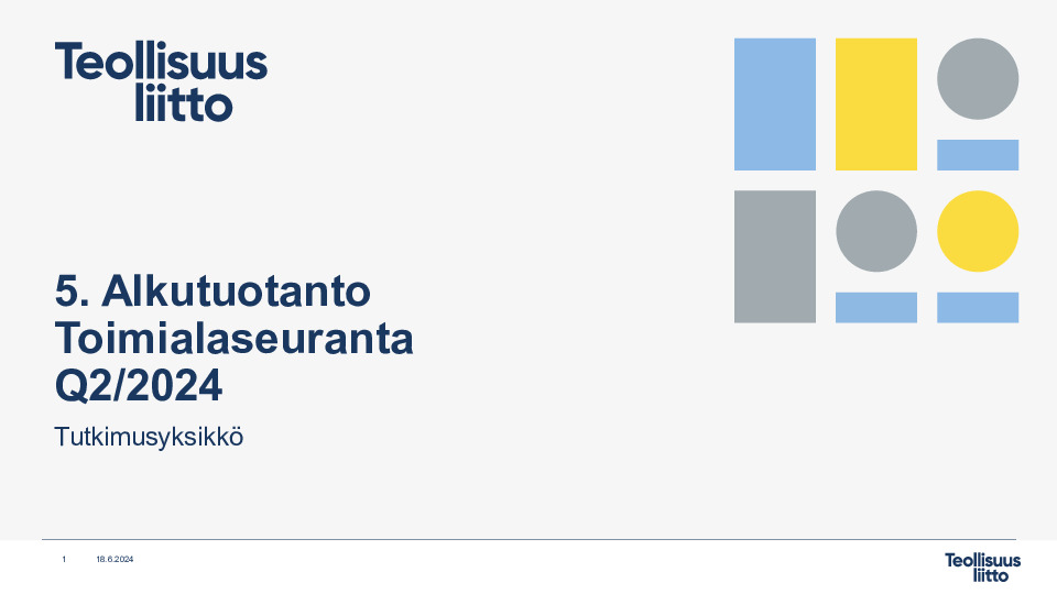 5. Alkutuotanto Q2 2024