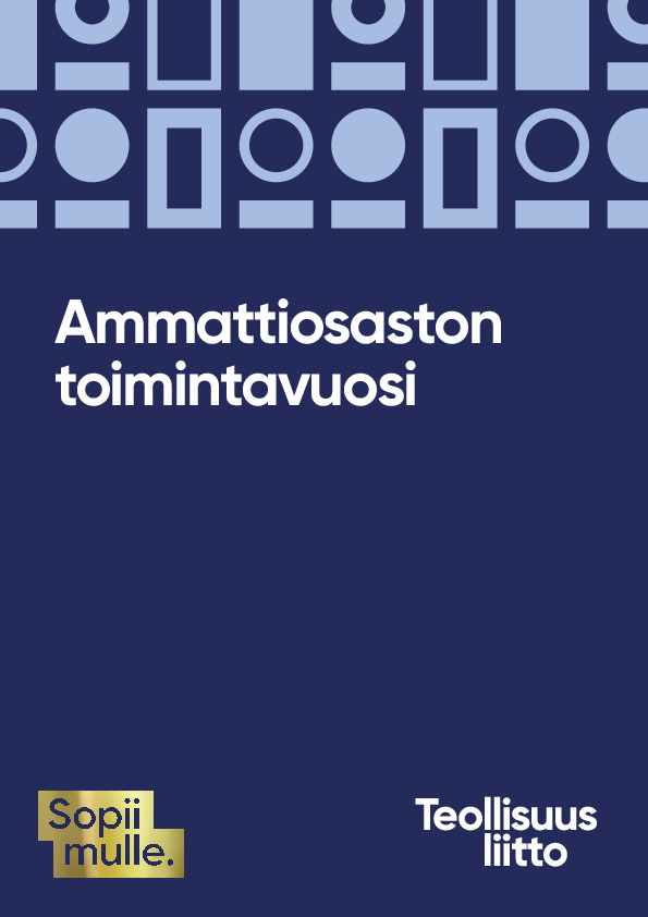 Ammattiosaston toimintavuosi