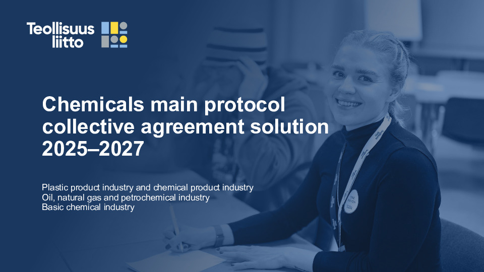Chemicals main protocol collective agreement solution 2025–2027