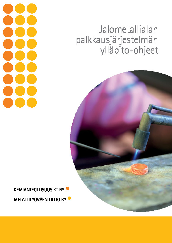 Jalometallialan palkkausjärjestelmän ylläpito-ohjeet