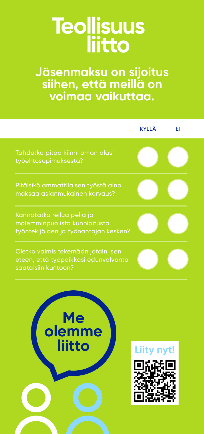 Järjestämisjuliste (Me olemme liitto)