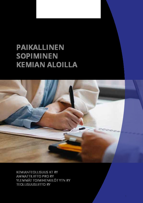 Paikallinen sopiminen kemian aloilla