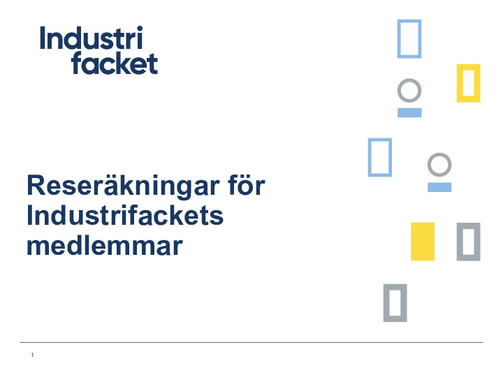Reseräkningar för Industrifackets medlemmar