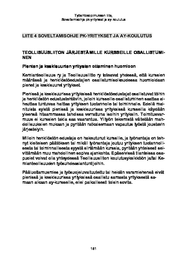 Soveltamisohje pk-yritykset ja ay-koulutus