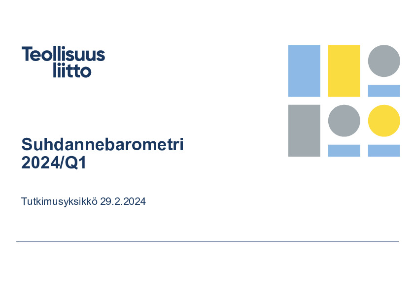 Suhdannebarometri 2024 Q1