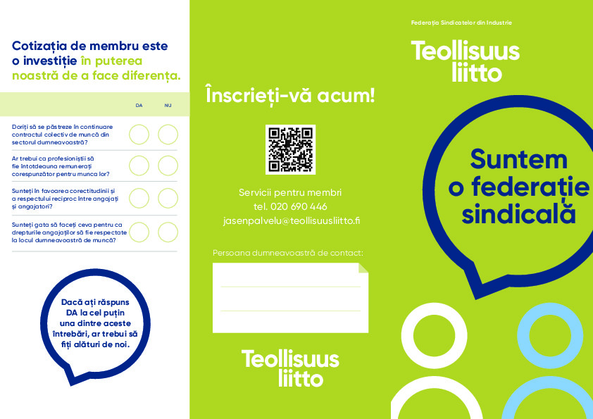 Suntem o federație sindicală