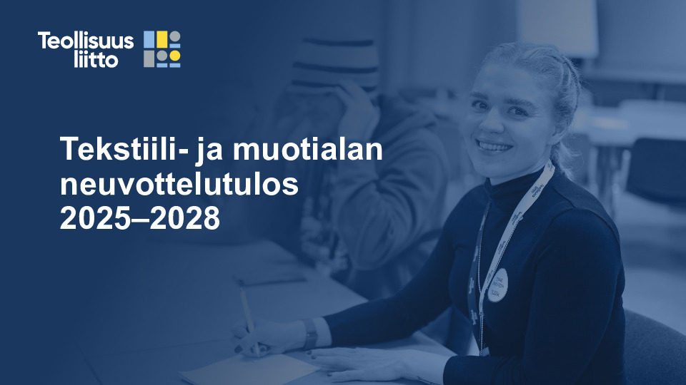 Tekstiili- ja muotialan neuvottelutulos 2025–2028