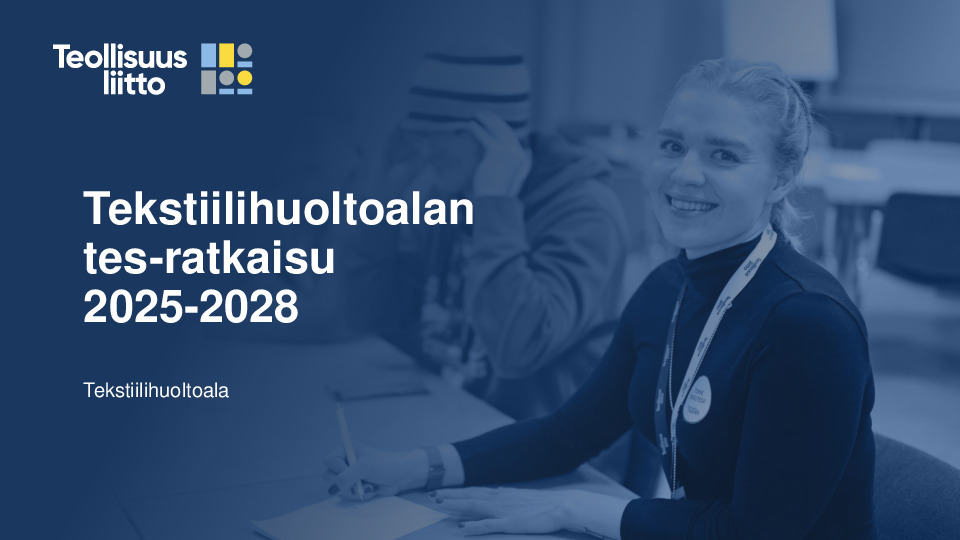 Tekstiilihuoltoalan neuvottelutulos 2025–2028