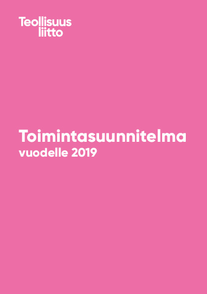 Teollisuusliiton toimintasuunnitelma 2019